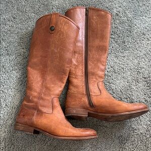 Frye Brown Leather Riding Boots